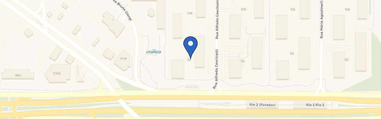 Mapa da estação Residencial Verona