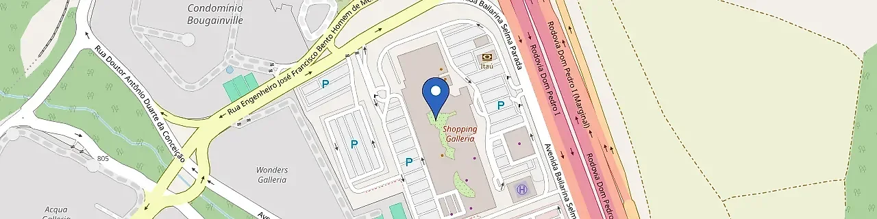 Mapa da estação Galleria Shopping