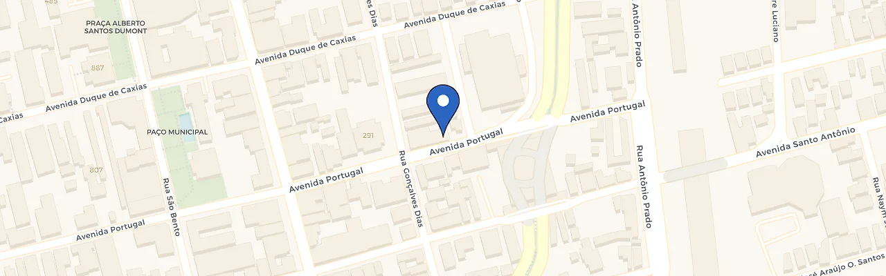 Mapa da estação Hotel Uirapuru Araraquara