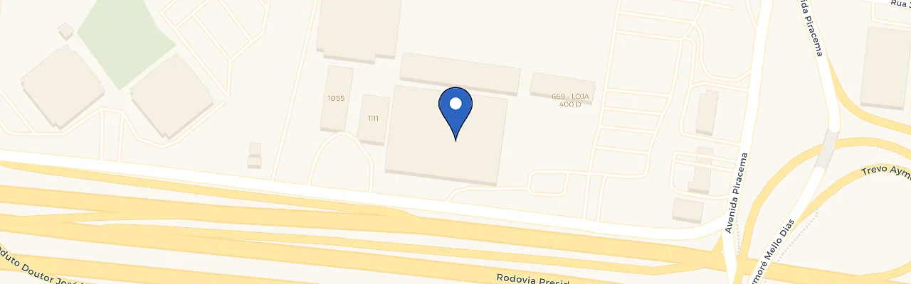 Mapa da estação Shopping Tamboré