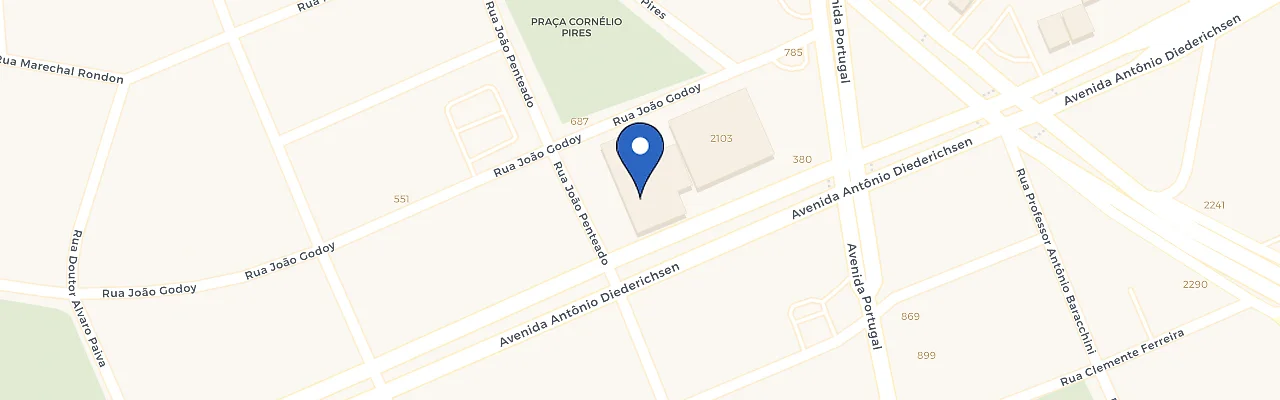 Mapa da estação Hotel Araucária Plaza