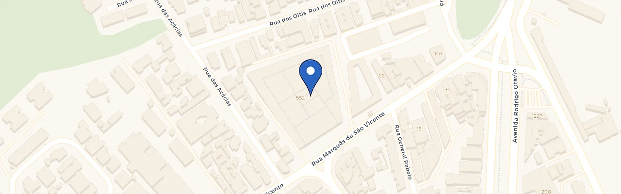 Mapa da estação Recar Shopping Da Gávea