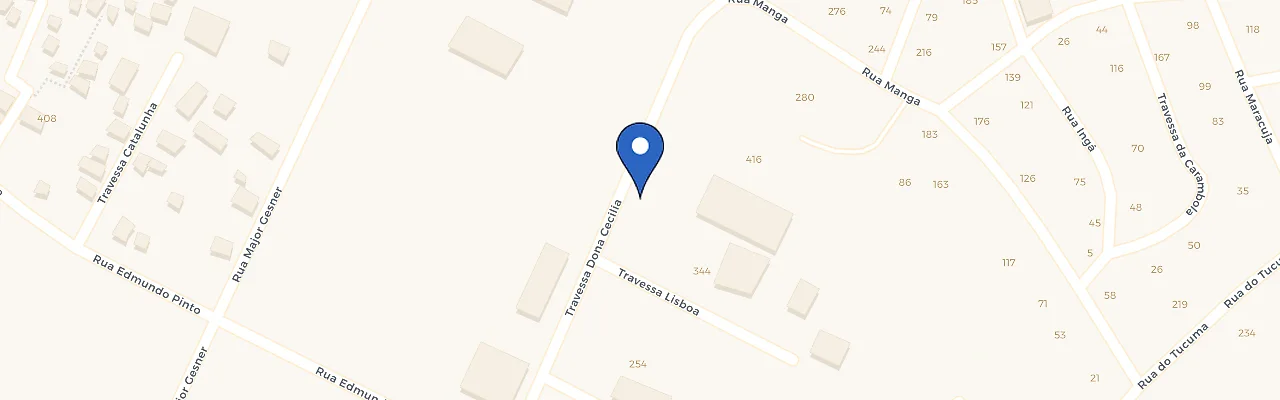 Mapa da estação Comunidade Batista Vida