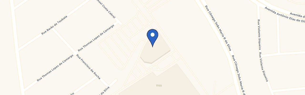Mapa da estação Taubaté Shopping