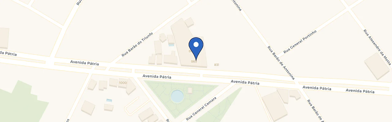 Mapa da estação Coqueiros Supermercados Carazinho - Pátria