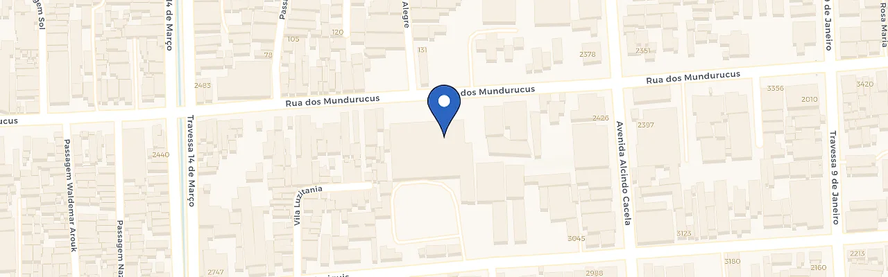 Mapa da estação Audi Center Belém