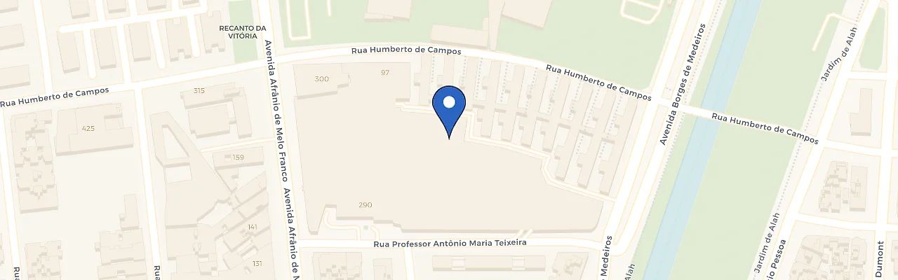 Mapa da estação Shopping Leblon