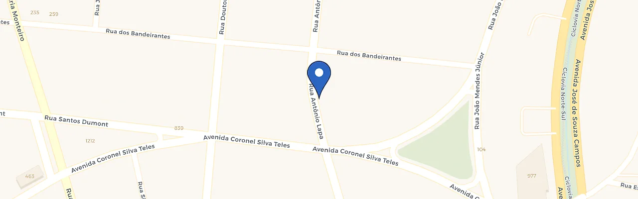 Mapa da estação Loja Interluz
