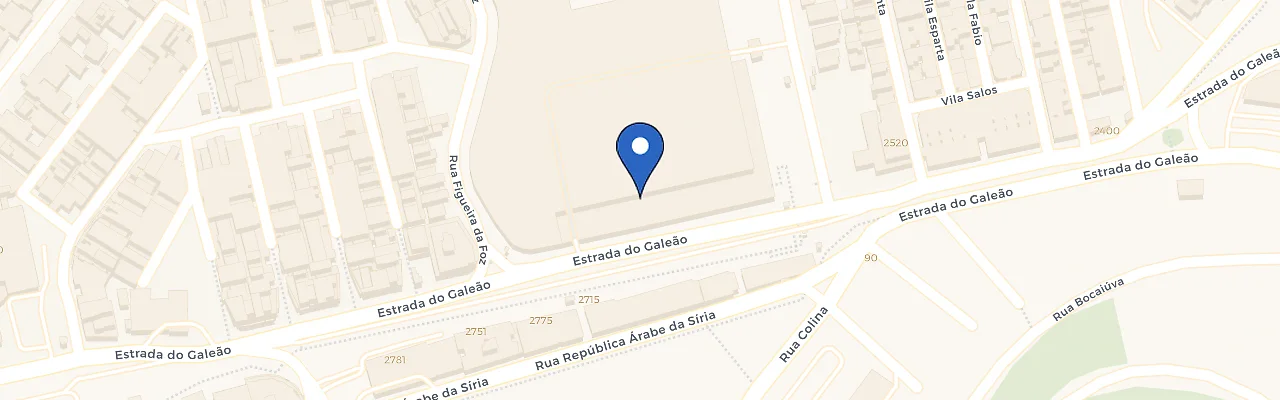 Mapa da estação Assaí Atacadista - Galeão
