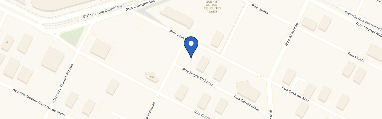 Mapa da estação Zletric Continental Square Faria Lima
