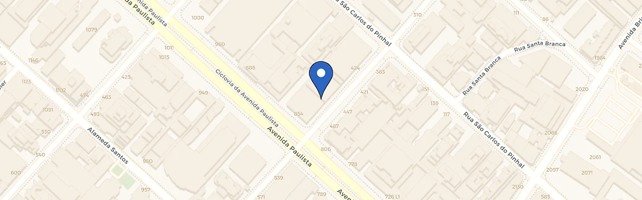 Mapa da estação Shopping Top Center