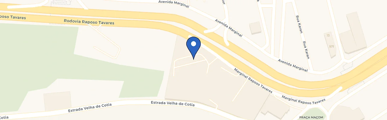 Mapa da estação Carrera Nissan Cotia