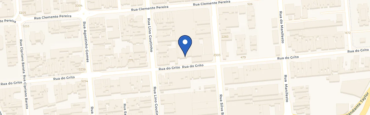 Mapa da estação Condomínio Comercial Ipiranga