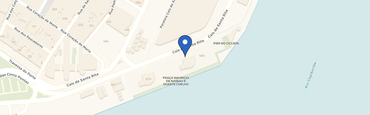 Mapa da estação Píer Maurício De Nassau