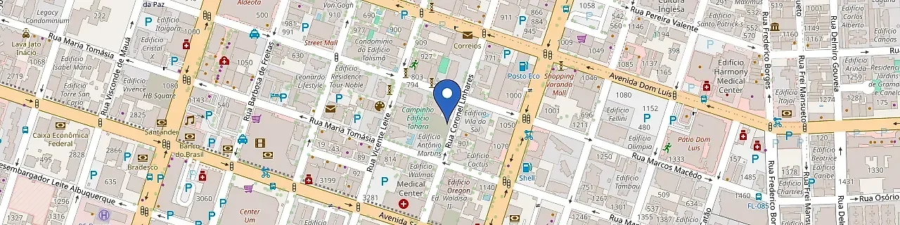 Mapa da estação Bang's Aldeota