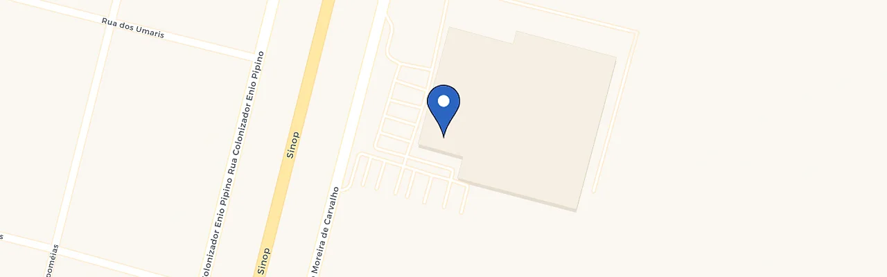 Mapa da estação Atacadão Supermercado