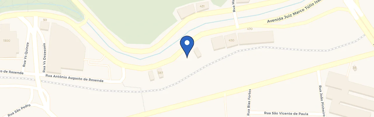 Mapa da estação Posto Cidade Nova Betim