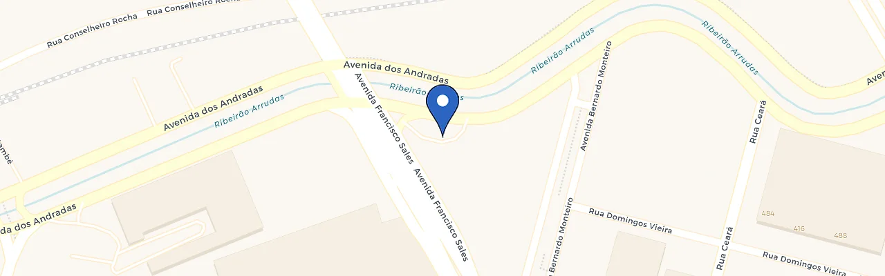 Mapa da estação Posto Viaduto Andradas