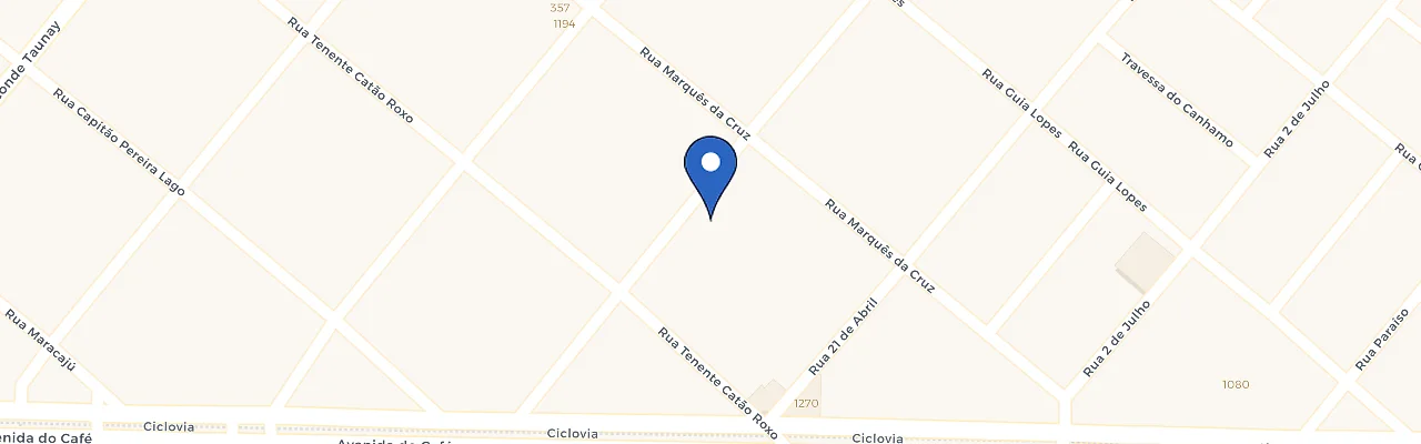 Mapa da estação Padaria Nossa Senhora Aparecida