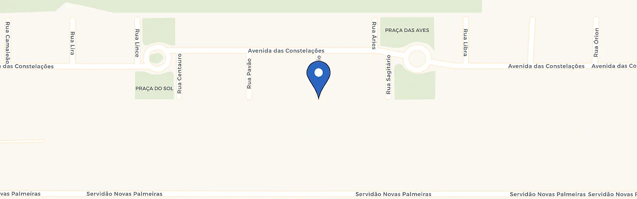 Mapa da estação Rua Aquário