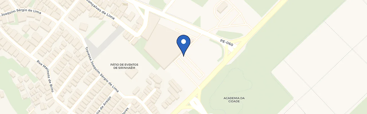 Mapa da estação VAPT - Arco-Vita Sirinhaém/Pé