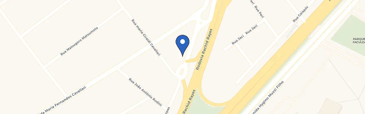 Mapa da estação Posto Monte Carlo Marília SP