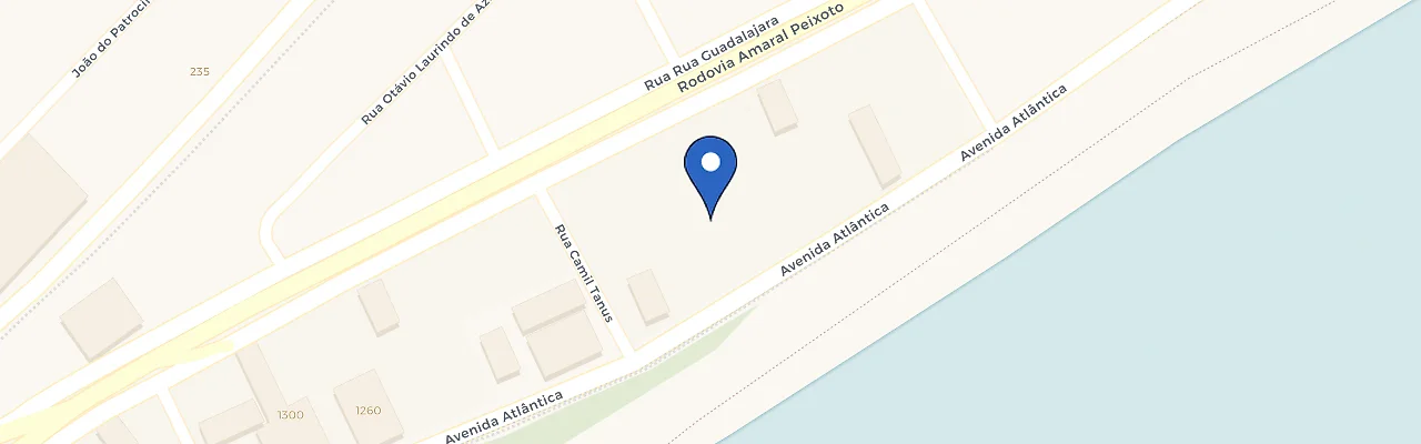 Mapa da estação Hotel Paradiso Macaé