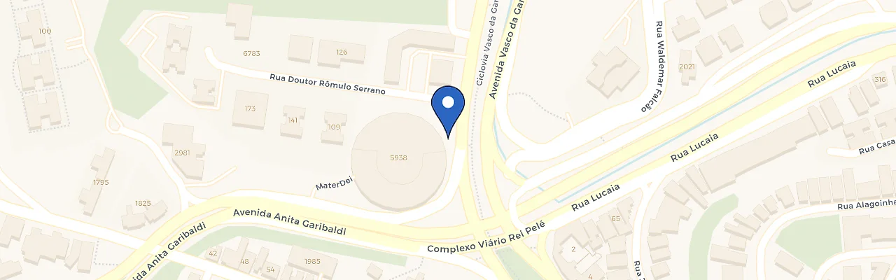 Mapa da estação Hospital Mater Dei Salvador