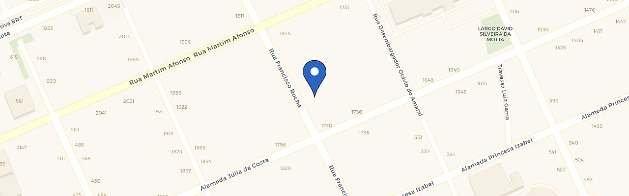Mapa da estação Ecofortte - Francisco Rocha