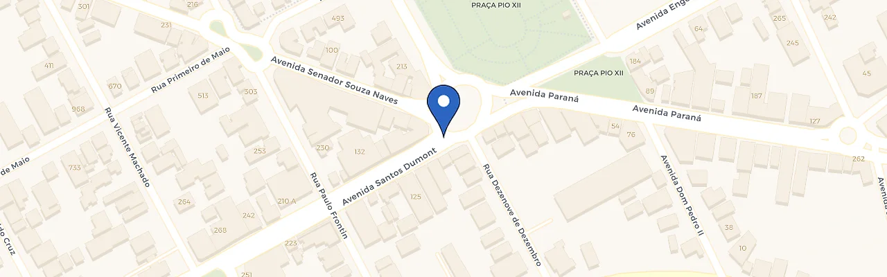 Mapa da estação Ibiporã