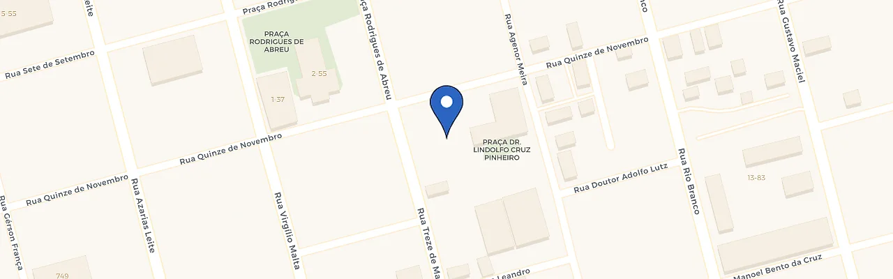 Mapa da estação CDU Unimed Bauru