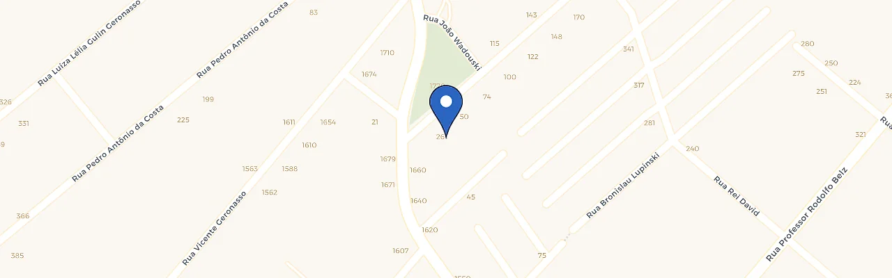 Mapa da estação Dois Irmãos Panificadora