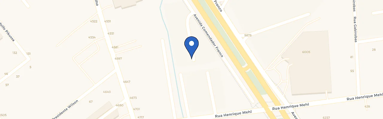 Mapa da estação Rua Comendador Franco