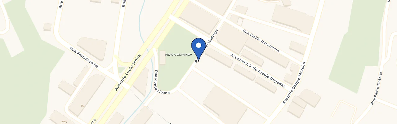 Mapa da estação Teresópolis Shopping Center