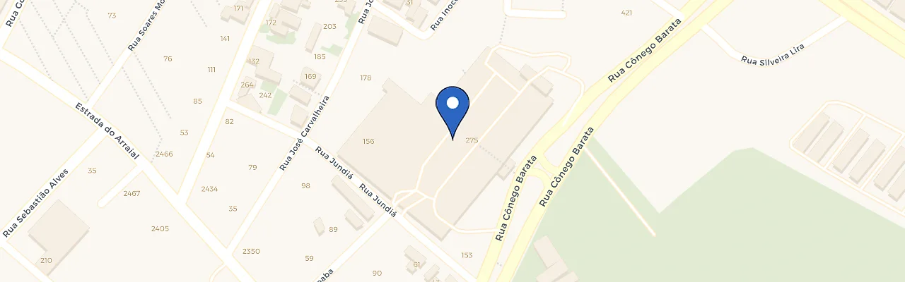 Mapa da estação Ferreira Costa Tamarineira
