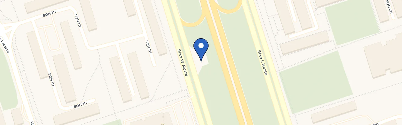 Mapa da estação Posto 111 Norte