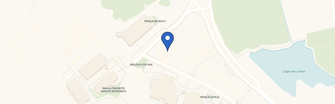 Mapa da estação Universidade De Sorocaba