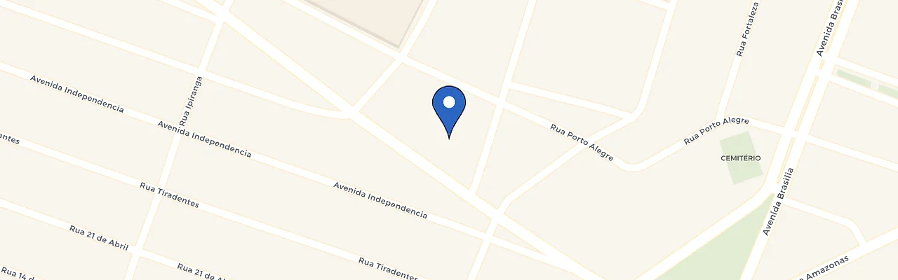 Mapa da estação Viavolt Posto Confiança