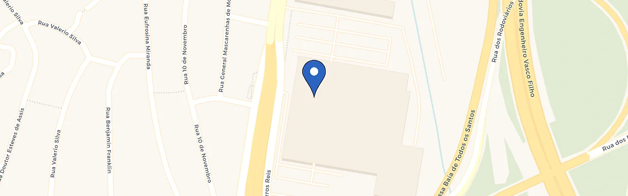 Mapa da estação Atakadão Barros Reis