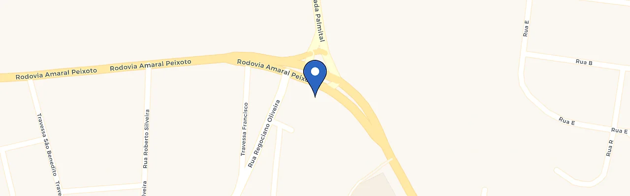 Mapa da estação Posto Abreu & Filhos Ipiranga Bacaxá