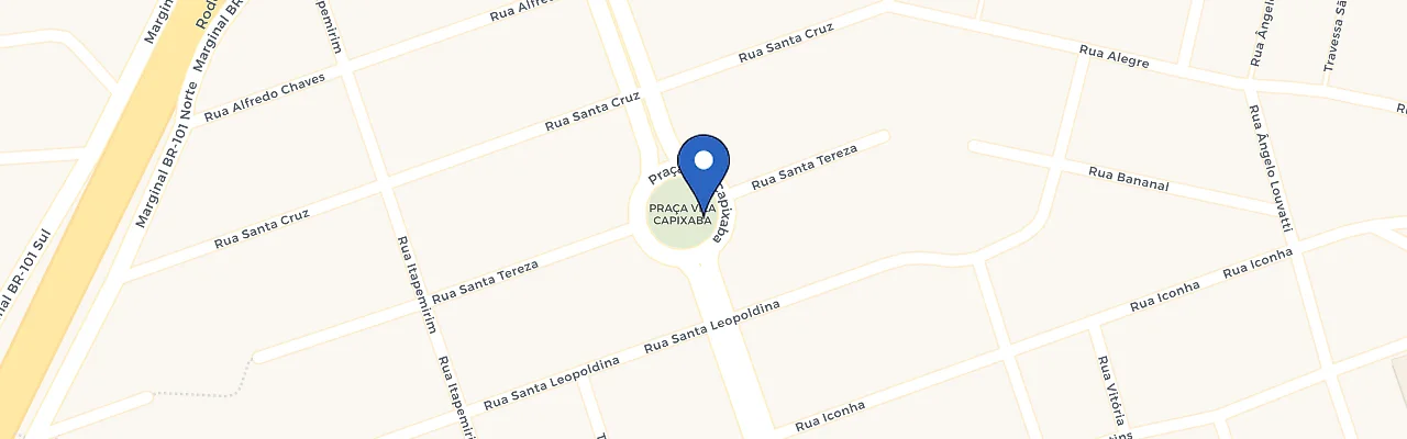 Mapa da estação Coopes Vila Capixaba