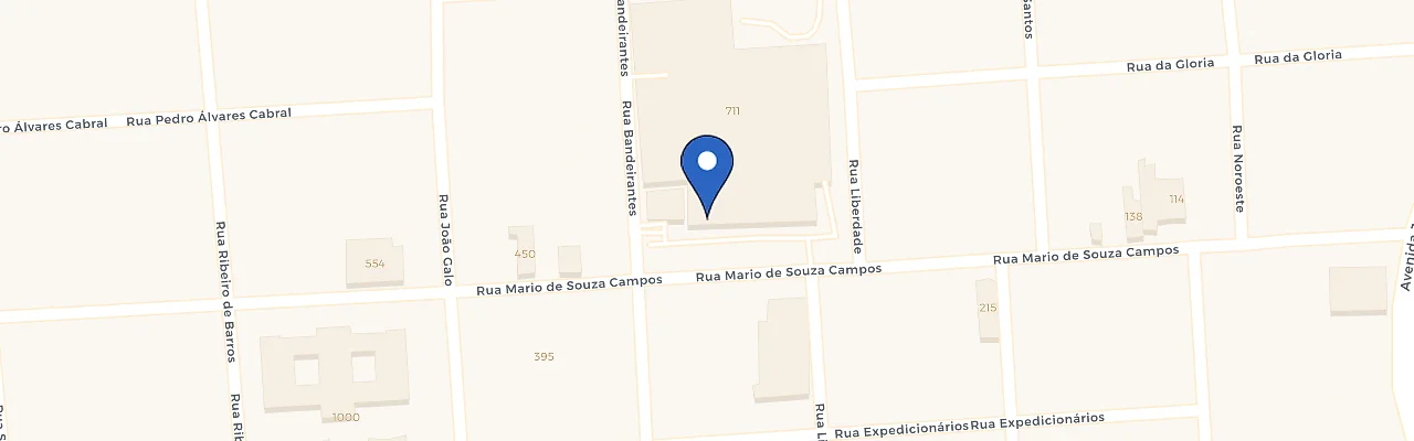 Mapa da estação Super Muffato Birigui
