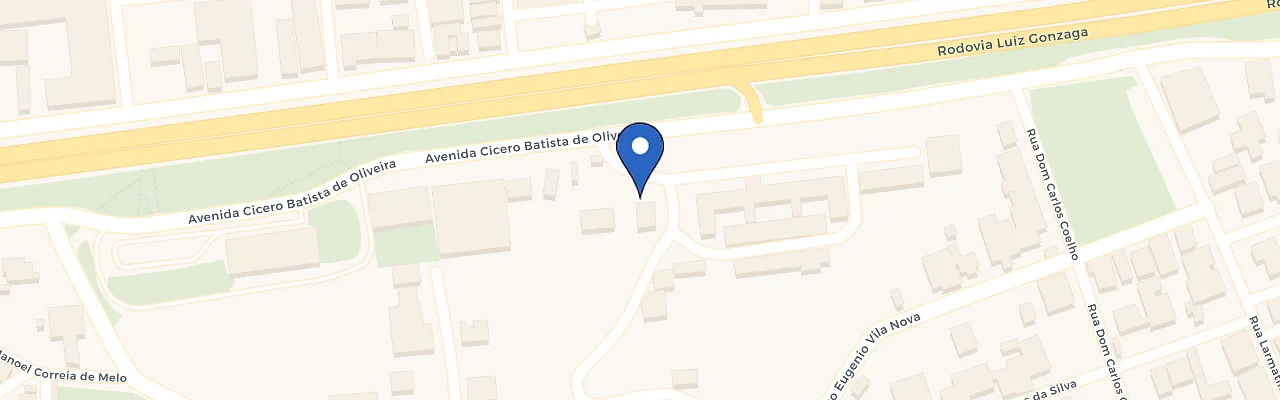 Mapa da estação Novo Atacarejo