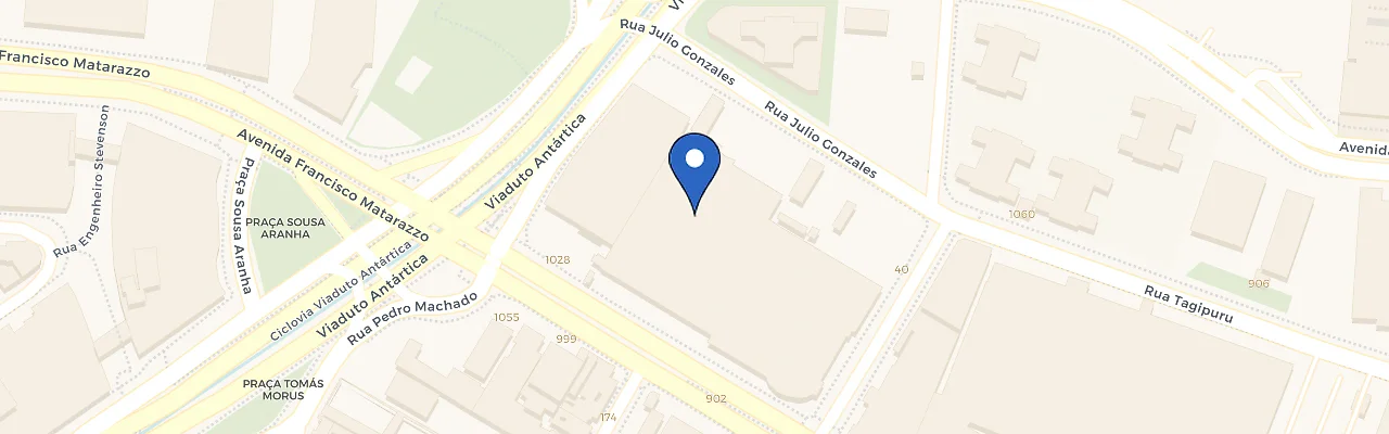 Mapa da estação Sonda Supermercados - Água Branca