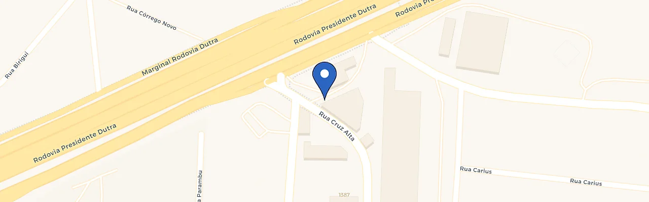 Mapa da estação Auto Posto Cumbica