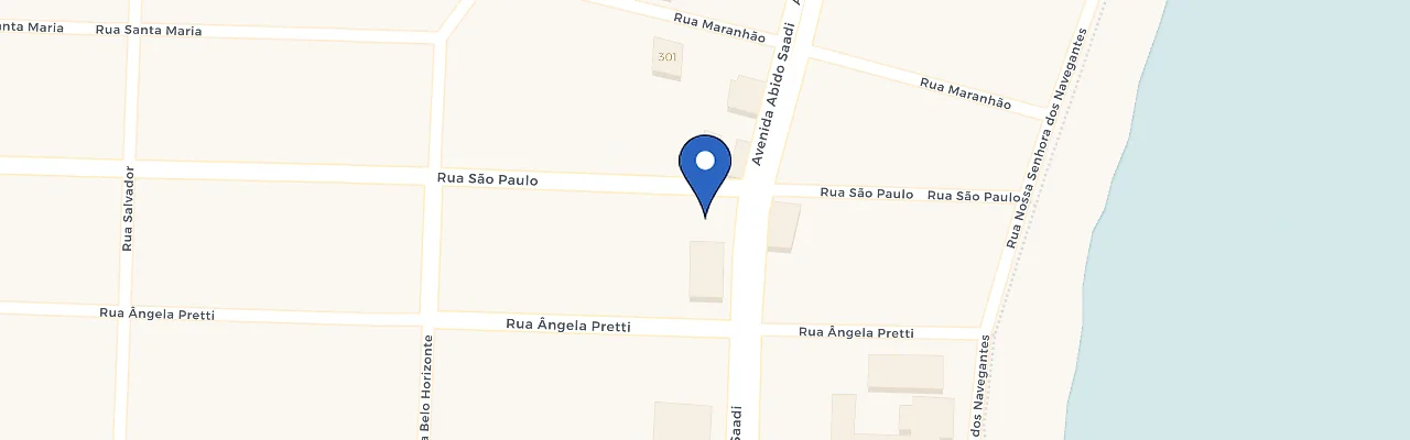 Mapa da estação Eletrodrive Jacaraipe