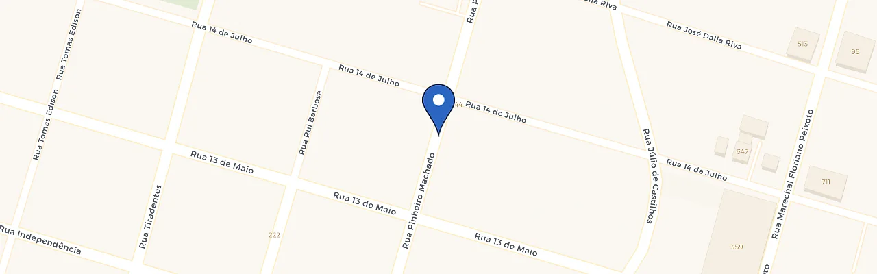 Mapa da estação Eletroposto GP - Uninter