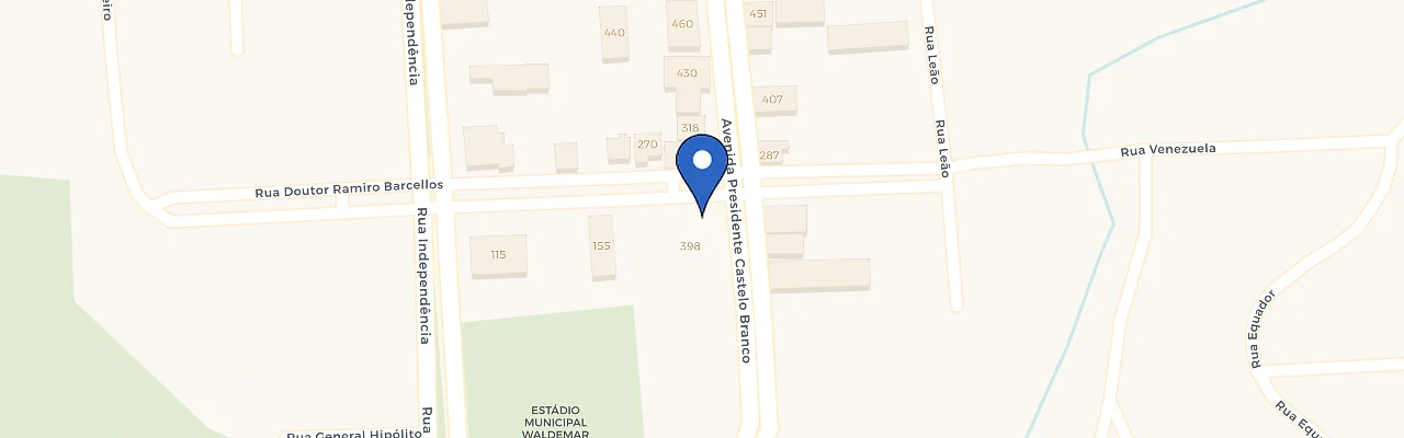 Mapa da estação Posto Da Pedra