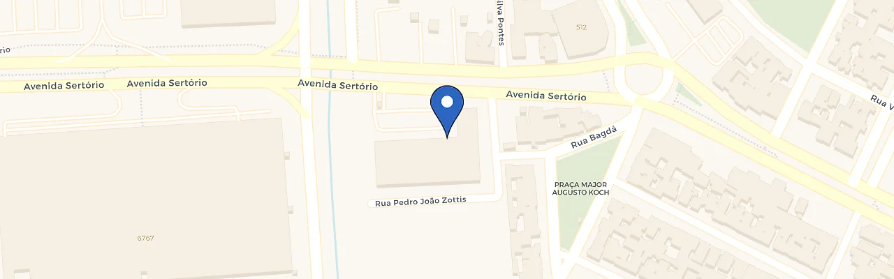 Mapa da estação Zletric | Sicoob Av Sertório