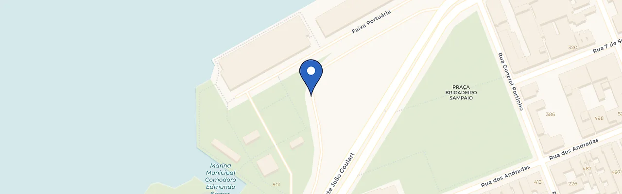 Mapa da estação Cais Embarcadero